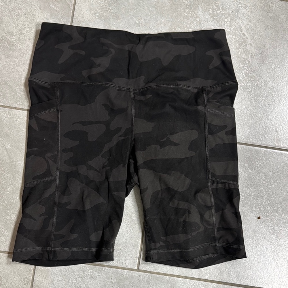Black Camouflage Women's Shorts